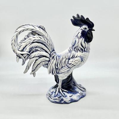 Ceramic Blue Rooster