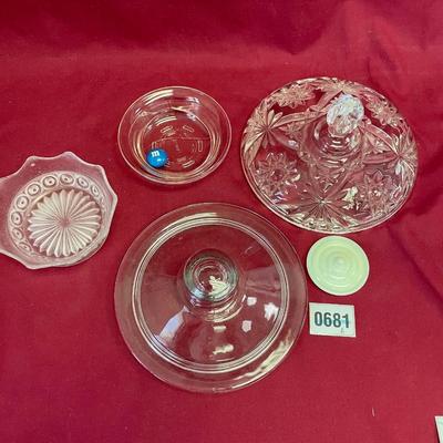 Misc lids and glass pieces