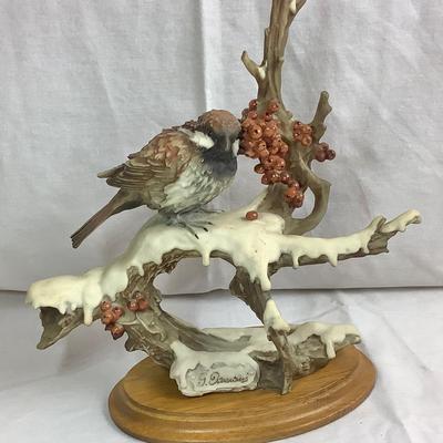 Lot 376. Signed Vintage 1983 Capodimonte Giuseppe Arman Bird