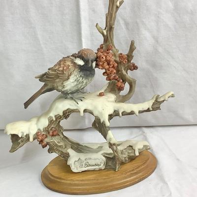 Lot 376. Signed Vintage 1983 Capodimonte Giuseppe Arman Bird