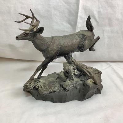 Lot 377 Anne McGrory, 1985, Mixed Bronze Stag Sculpture