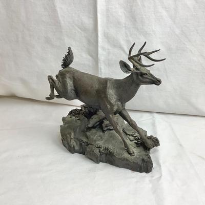 Lot 377 Anne McGrory, 1985, Mixed Bronze Stag Sculpture