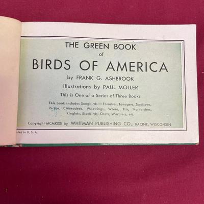 Birds of America, old picture and plate holder