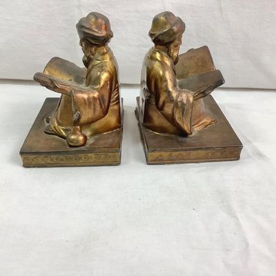 Lot 378 Vintage L. V. Aronson 1923, Man in Turban Scholar Bookends