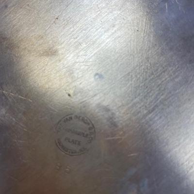 Teapot, cream and sugar, tray