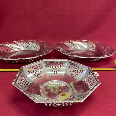 Decorative silver bowls