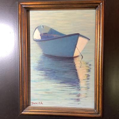 Lot 392  Signed & Framed Todd Bonita, â€œ The Blessing â€œ , Oil on Board, Portsmouth NH