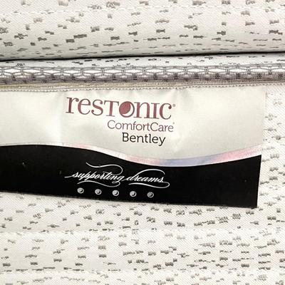 King Size Metal Bed ~ RESTONIC ~ Comfort Care Bentley Mattress Set