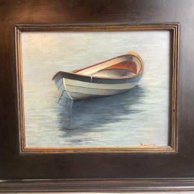 Lot 394  Signed & Framed Todd Bonita, â€œ The Secret â€œ, Oil on Board