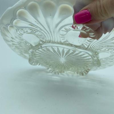 EAPG white opalescent glass plate