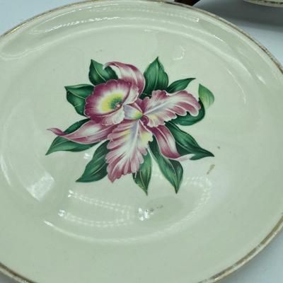 Floral plates