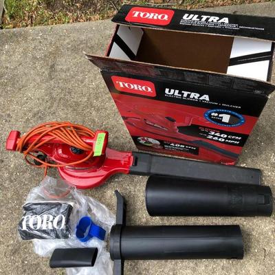 TORO Ultra Electric Blower+Vacuum+Mulcher Tested -Lot 423