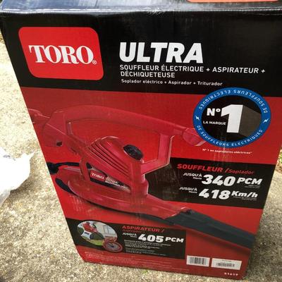 TORO Ultra Electric Blower+Vacuum+Mulcher Tested -Lot 423