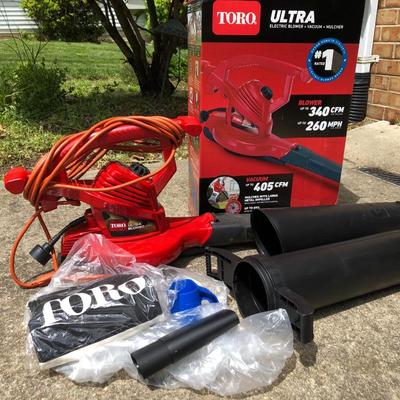 TORO Ultra Electric Blower+Vacuum+Mulcher Tested -Lot 423