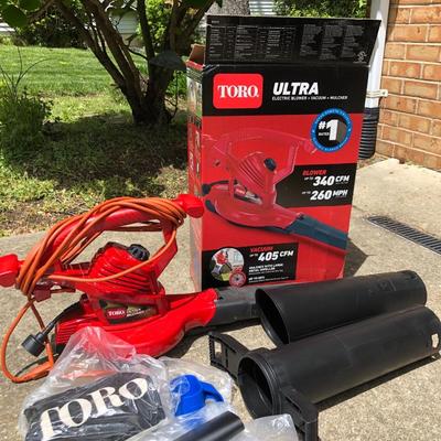 TORO Ultra Electric Blower+Vacuum+Mulcher Tested -Lot 423