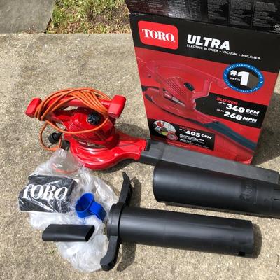 TORO Ultra Electric Blower+Vacuum+Mulcher Tested -Lot 423