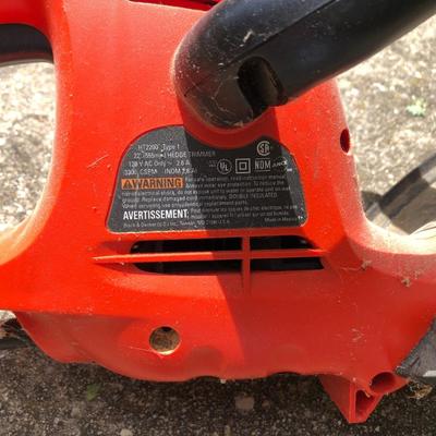 22â€ Black & Decker Hedge Trimmer Tested -Lot 422