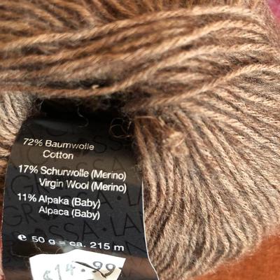 Large Yarn Lot #1 (Bromley Valley Yarns Cashmere, Lana Grossa Alpaka, Cloudborn, Silky Alpaca Lace, Tucson, Noro) -Lot 420