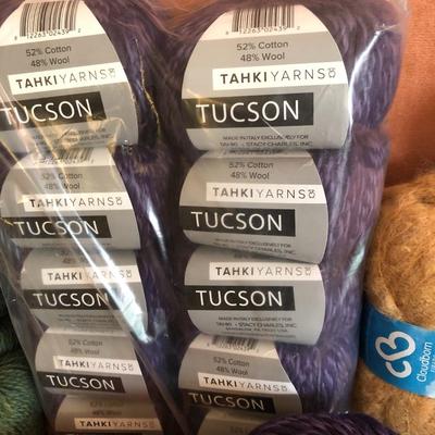 Large Yarn Lot #1 (Bromley Valley Yarns Cashmere, Lana Grossa Alpaka, Cloudborn, Silky Alpaca Lace, Tucson, Noro) -Lot 420