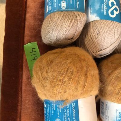 Large Yarn Lot #2 (Cloudborn Alpaca/Wool, Goshen Valley Yarns, Debbie Bliss Baby Cashmere, Candide Virgin Wool) -Lot 419