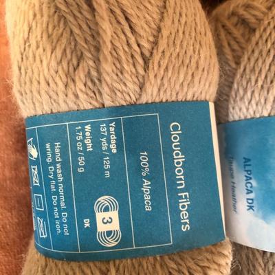 Large Yarn Lot #2 (Cloudborn Alpaca/Wool, Goshen Valley Yarns, Debbie Bliss Baby Cashmere, Candide Virgin Wool) -Lot 419