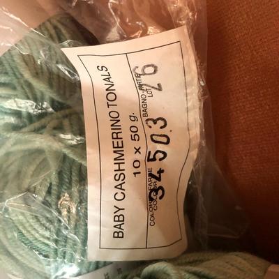 Large Yarn Lot #2 (Cloudborn Alpaca/Wool, Goshen Valley Yarns, Debbie Bliss Baby Cashmere, Candide Virgin Wool) -Lot 419
