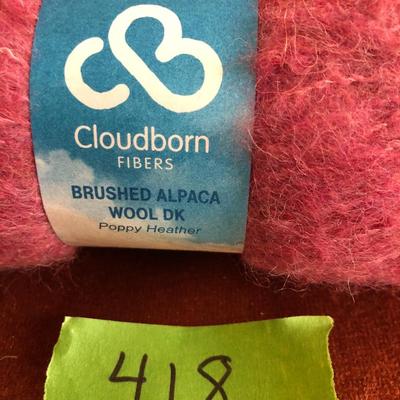 Large Yarn Lot #3 (Linea Pura Four Seasons Cashmere, Debbie Bliss Baby Cashmere, Cloudborn Alpaca/Wool, Lana Grossa Baby Alpaca) -Lot 418