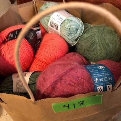 Large Yarn Lot #3 (Linea Pura Four Seasons Cashmere, Debbie Bliss Baby Cashmere, Cloudborn Alpaca/Wool, Lana Grossa Baby Alpaca) -Lot 418