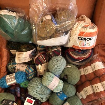 Large Yarn Lot #4 (Berroco, Lana Grossa, Zen, Debbie Bliss, Soft Linen Elite Yarns, Patrons, Cloudborn, Red Heart Scrubby, Caron,...