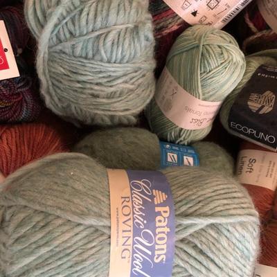 Large Yarn Lot #4 (Berroco, Lana Grossa, Zen, Debbie Bliss, Soft Linen Elite Yarns, Patrons, Cloudborn, Red Heart Scrubby, Caron,...