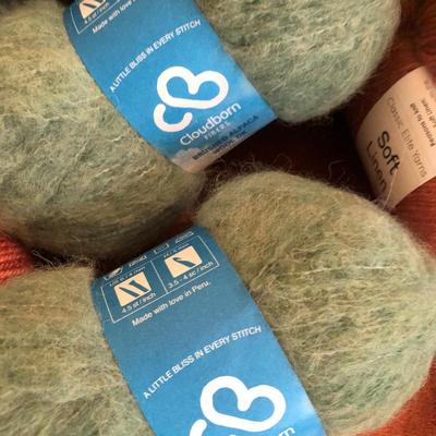 Large Yarn Lot #4 (Berroco, Lana Grossa, Zen, Debbie Bliss, Soft Linen Elite Yarns, Patrons, Cloudborn, Red Heart Scrubby, Caron,...
