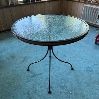 Glass Patio Table