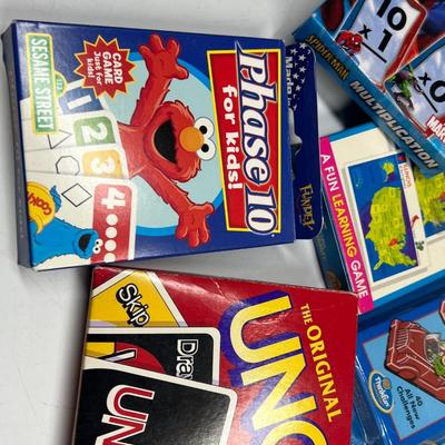 Lot of Educational Fun Challenging Card Game Sets