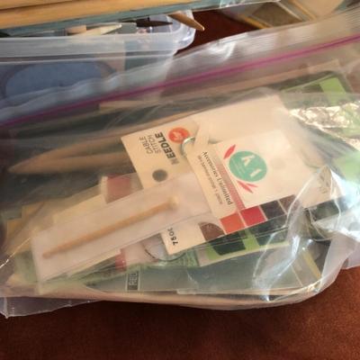 Knitting Needles, Crochet Hooks, Hoops, Yarn Winder, Lg. Box Patterns +++ -Lot 416