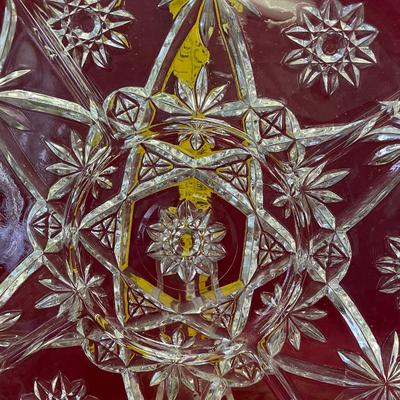 Anchor Hocking Prescut EAPG clear glass