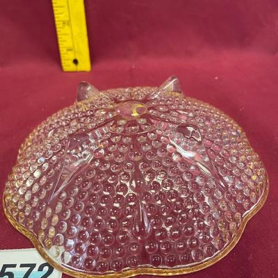 Hazel Atlas teardrop crystal bowl