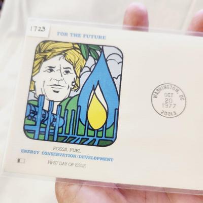 3 - FIRST DAY STAMPS - 1977 ENERGY CONSERVATION / DEVELOPMENT