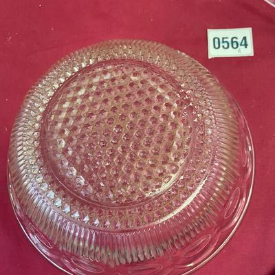Indiana glass thumbprint bowl 81/2â€x 3â€