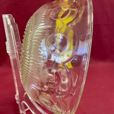 Indiana glass thumbprint bowl 81/2â€x 3â€