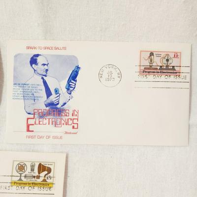 3 - FIRST DAY STAMPS - 1973 PROGRESS IN ELECTRONICS