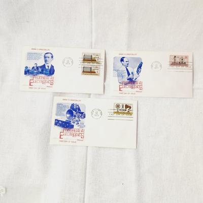 3 - FIRST DAY STAMPS - 1973 PROGRESS IN ELECTRONICS