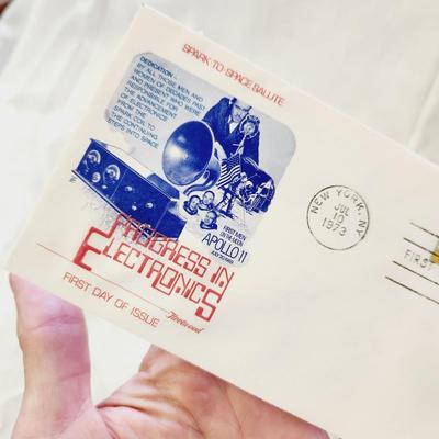 3 - FIRST DAY STAMPS - 1973 PROGRESS IN ELECTRONICS