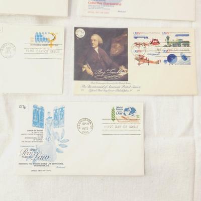 9 - FIRST DAY STAMPS - 1975 MULTI THEME