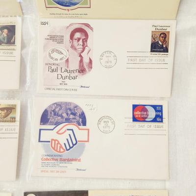 9 - FIRST DAY STAMPS - 1975 MULTI THEME