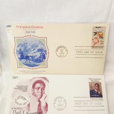 9 - FIRST DAY STAMPS - 1975 MULTI THEME