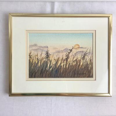 Lot 433  Signed Original Watercolor by Nancy Handlan â€œ Last Moments â€œ