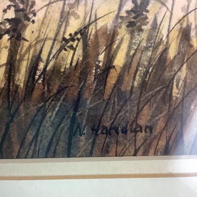 Lot 433  Signed Original Watercolor by Nancy Handlan â€œ Last Moments â€œ