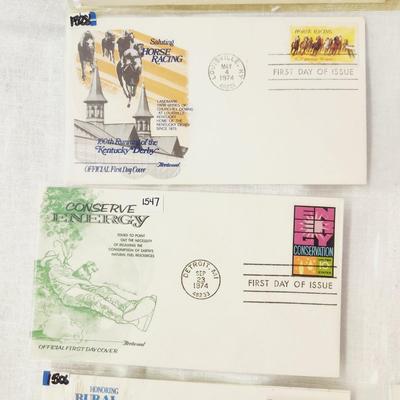 10 - FIRST DAY STAMPS - 1974 MIXED THEME