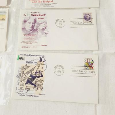 10 - FIRST DAY STAMPS - 1974 MIXED THEME