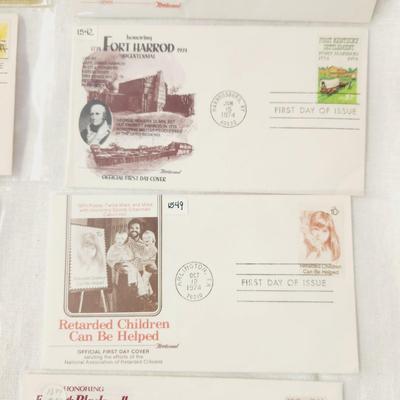 10 - FIRST DAY STAMPS - 1974 MIXED THEME